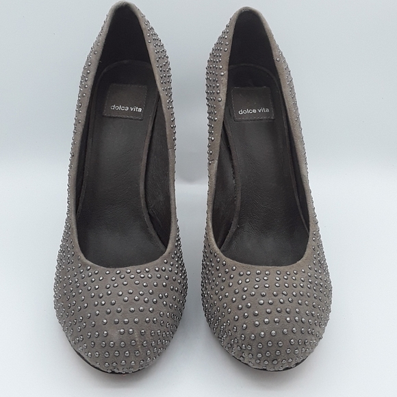 Dolce Vita suede studded heels - Picture 2 of 4
